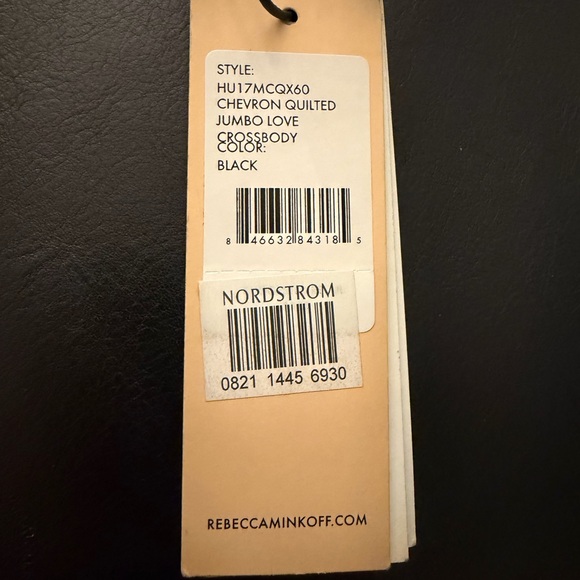 Rebecca Minkoff Chevron Quilted Jumbo Love Crossbody – Black “NWT - minor wear” - Picture 15 of 15